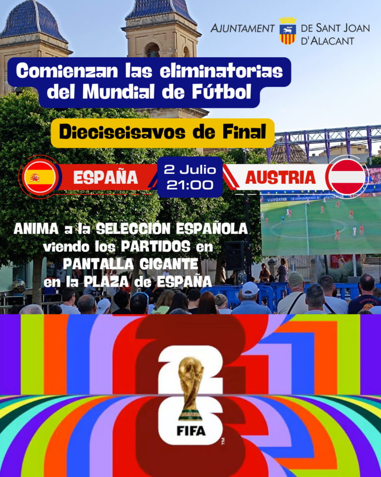 Pantalla gigante en los partidos de España – Mundial de Fútbol 2026