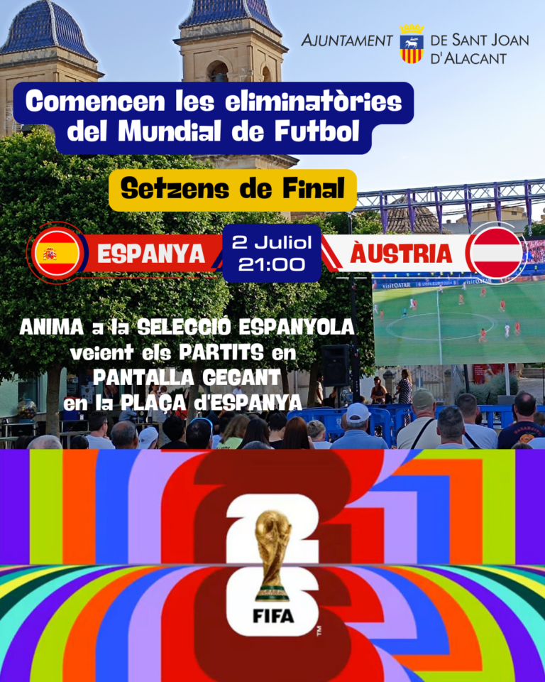 Pantalla gegant en els partits d’Espanya – Mundial de Futbol 2026